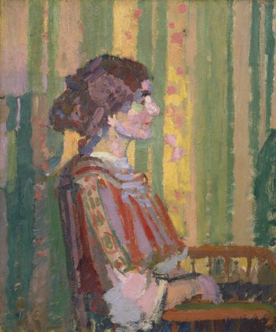 Stanislawa de Karlowska (Mevr. Robert Bevan) door Harold Gilman